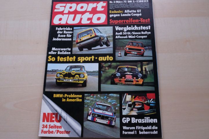 Deckblatt Sport Auto (03/1975)